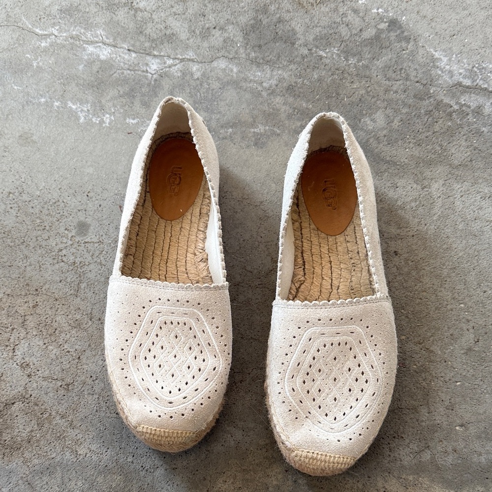 UGG Women's Tan Espadrille Flats